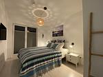 Schlafzimmer - Ferienwohnung Bootshaus Olpenitz - Top-Hundeurlaub