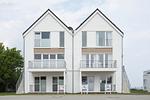 Fassade / Eingang - Ferienwohnung Bootshaus Olpenitz - Top-Hundeurlaub