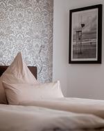 Schlafzimmer - Ferienwohnung Krabbe - Top-Hundeurlaub