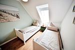 Dieses Schlafzimmer unter dem Dach ist Urgemütlich. - Haus Blümlein Wangerooge - Top-Hundeurlaub