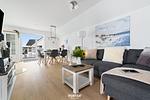 Wohnzimmer - Ferienwohnung Ocean Time Olpenitz - Top-Hundeurlaub