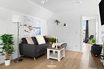 Wohnzimmer - Ferienwohnung Ocean Time Olpenitz - Top-Hundeurlaub