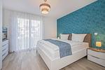 Schlafzimmer - Ferienwohnung Tommy mit Sauna, Fitness und Kinderspielbereich - Top-Hundeurlaub