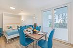 Wohnzimmer - Ferienwohnung Tommy mit Sauna, Fitness und Kinderspielbereich - Top-Hundeurlaub