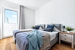 Schlafzimmer - Ferienwohnung Hannas Ostseezeit Olpenitz - Top-Hundeurlaub