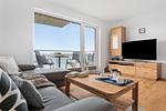 Wohnzimmer - Ferienwohnung Kiek Ut Olpenitz - Top-Hundeurlaub