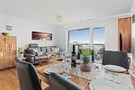 Wohnzimmer - Ferienwohnung Kiek Ut Olpenitz - Top-Hundeurlaub
