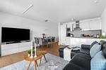 Wohnzimmer - Ferienwohnung Hafenflair 2, App. 3 Olpenitz - Top-Hundeurlaub