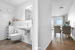 Badezimmer - Ferienwohnung Hafenflair 2, App. 3 Olpenitz - Top-Hundeurlaub