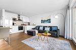 Wohnzimmer - Ferienwohnung Hafenflair 2, App. 3 Olpenitz - Top-Hundeurlaub
