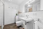 Badezimmer - Ferienwohnung Hafenflair 2, App. 3 Olpenitz - Top-Hundeurlaub