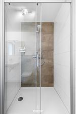 Badezimmer - Ferienwohnung Hafenflair 2, App. 3 Olpenitz - Top-Hundeurlaub