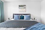 Schlafzimmer - Ferienwohnung Hafenflair 2, App. 3 Olpenitz - Top-Hundeurlaub