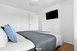 Schlafzimmer - Ferienwohnung Hafenflair 2, App. 3 Olpenitz - Top-Hundeurlaub