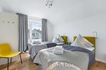 Schlafzimmer - Ferienwohnung Ocean Breeze Olpenitz - Top-Hundeurlaub
