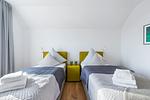Bett - Ferienwohnung Ocean Breeze Olpenitz - Top-Hundeurlaub