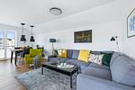 Wohnzimmer - Ferienwohnung Ocean Breeze Olpenitz - Top-Hundeurlaub