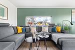 Wohnzimmer - Ferienhaus Strandhaus 37 Olpenitz - Top-Hundeurlaub