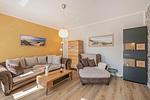 Wohnzimmer - Ferienhaus Oscar mit großen Garten, Terrasse und Grill - Top-Hundeurlaub