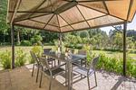 Terrasse - Ferienhaus Oscar mit großen Garten, Terrasse und Grill - Top-Hundeurlaub