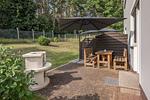 Terrasse - Ferienwohnung Emily mit Garten, Sauna und Terrasse mit Grill - Top-Hundeurlaub