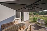 Terrasse - Ferienwohnung Emily mit Garten, Sauna und Terrasse mit Grill - Top-Hundeurlaub