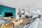 Wohnzimmer - Ferienhaus Am Pier Olpenitz - Top-Hundeurlaub
