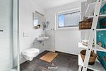 Badezimmer - Ferienhaus Am Pier Olpenitz - Top-Hundeurlaub
