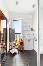 Badezimmer - Ferienhaus Art Haus Olpenitz - Top-Hundeurlaub
