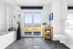 Badezimmer - Ferienhaus Art Haus Olpenitz - Top-Hundeurlaub