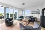 Wohnzimmer - Ferienhaus Saltkrokan Olpenitz - Top-Hundeurlaub