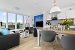Wohnzimmer - Ferienhaus Ankerlicht Olpenitz - Top-Hundeurlaub