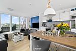 Wohnzimmer - Ferienhaus Ankerlicht Olpenitz - Top-Hundeurlaub