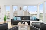 Wohnzimmer - Ferienhaus Ankerlicht Olpenitz - Top-Hundeurlaub