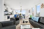 Wohnzimmer - Ferienhaus Ankerlicht Olpenitz - Top-Hundeurlaub