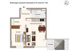Grundriss (Angaben ohne Gewähr) - Aparthotel Ostseeallee 4-35 - Top-Hundeurlaub