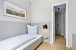 Schlafzimmer mit einzel - Strandresidenzen Binz-Prora D0.5 - Top-Hundeurlaub