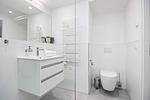Badezimmer mit Dusche - Strandresidenzen Binz-Prora D3.4 - Top-Hundeurlaub