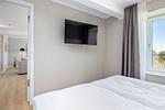 Schlafzimmer mit Doppelbett - Strandresidenzen Binz-Prora D4.4 - Top-Hundeurlaub