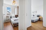 Flur mit Blick zum Schlafzimmer - Weiße Villen 1-09 - Top-Hundeurlaub