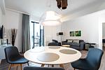 Wohn-Essbereich mit Couch - Ohlerich Speicher 2-09 - Top-Hundeurlaub