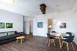 Wohn-Essbereich mit Couch - Ohlerich Speicher 2-09 - Top-Hundeurlaub