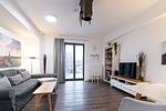 Wohn-Essbereich mit Couch - Ohlerich Speicher 1-01 - Top-Hundeurlaub