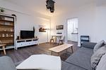 Wohn-Essbereich mit Couch - Ohlerich Speicher 1-01 - Top-Hundeurlaub