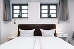 Schlafzimmer mit Doppelbett - Ohlerich Speicher 1-01 - Top-Hundeurlaub