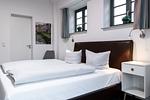 Schlafzimmer mit Doppelbett - Ohlerich Speicher 1-01 - Top-Hundeurlaub