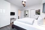 Schlafzimmer mit Doppelbett - Ohlerich Speicher 1-01 - Top-Hundeurlaub