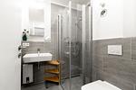 Badezimmer mit Dusche - Ohlerich Speicher 1-01 - Top-Hundeurlaub
