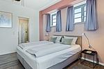 Schlafzimmer mit Doppelbett - Ohlerich Speicher 4-22 - Top-Hundeurlaub