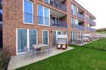 Terrasse mit Strandkorb und Sitzgelegenheit - Apartmentvilla Anna See 1-14 - Top-Hundeurlaub